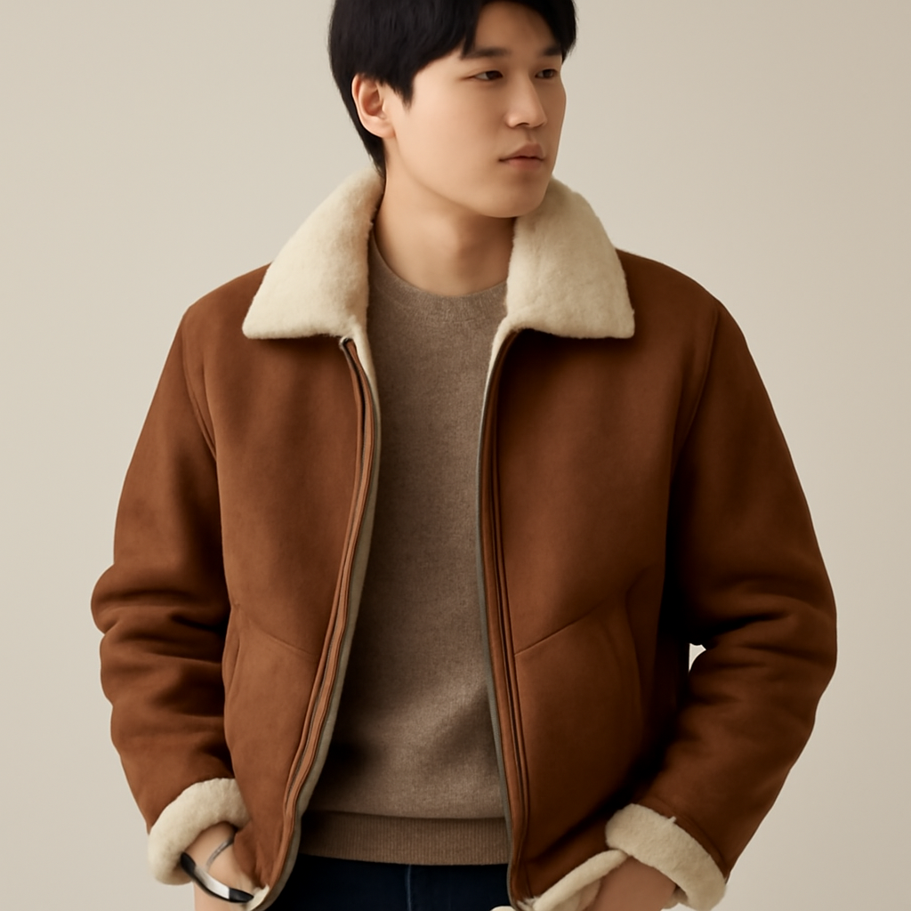 남성무스탕자켓 대표 이미지